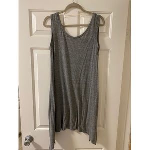 Gray casual cotton dress